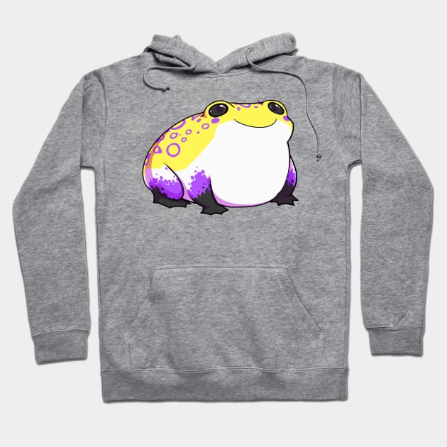 NONBINARY PRIDE FROG Hoodie by SmalltimeCryptid